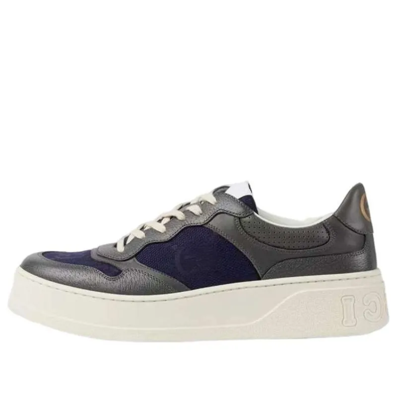 Gucci Interlocking G Lace-Up Sneakers 'Grey Blue' 726543-AABNK-1152 sold by KicksCrew