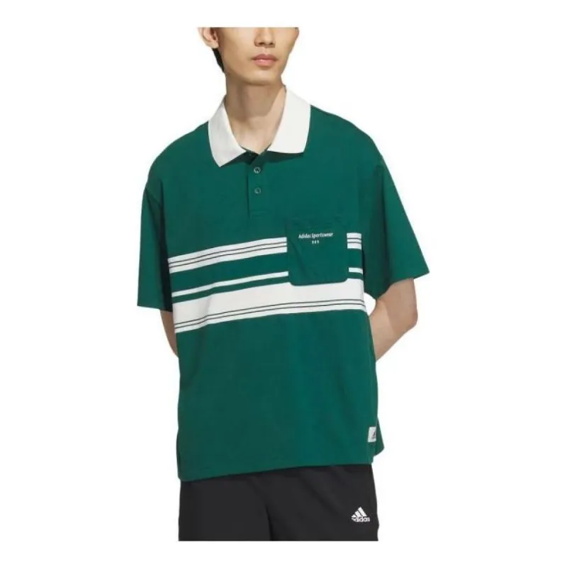 adidas Sportswear Polo Shirt 'Green' IS4944 sold by KicksCrew