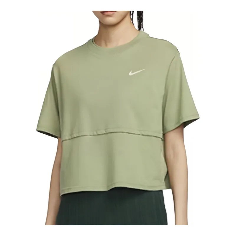 (WMNS) Nike AS W NSW SS TOP GCEL 'Green' FQ7009-386 sold by KicksCrew