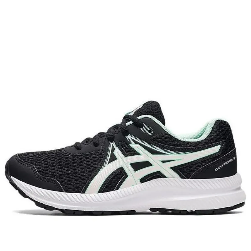 (GS) ASICS Contend 7 'Black Fresh Ice' 1014A192-009 sold by KicksCrew