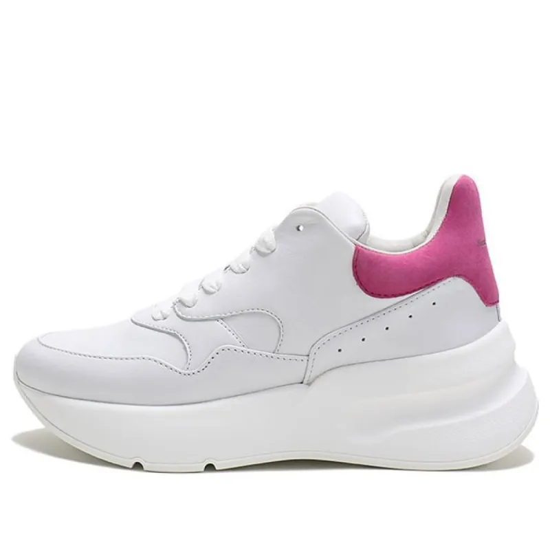 (WMNS) Alexander McQueen Oversized Runner Sneakers 'White Rose Pink' 586410WHRUB9373 sold by KicksCrew