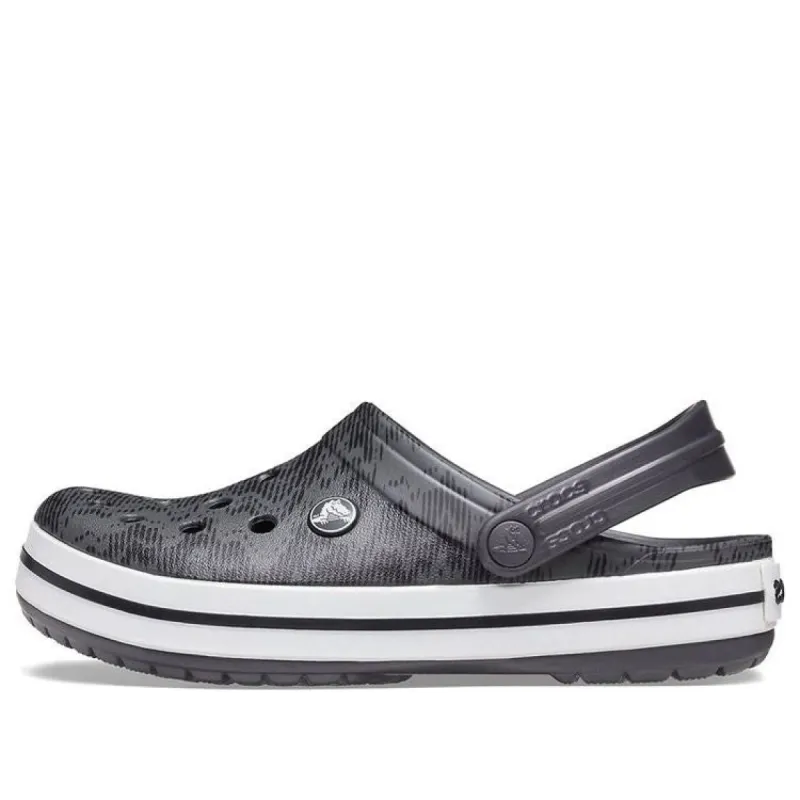 Crocs Crocband Clogs 'Grey Black' 206474-02W sold by KicksCrew