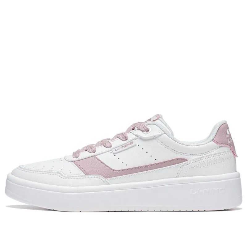 (WMNS) Li-Ning Qingyi Skate Shoes 'White Pink' AGCT402-3 sold by KicksCrew