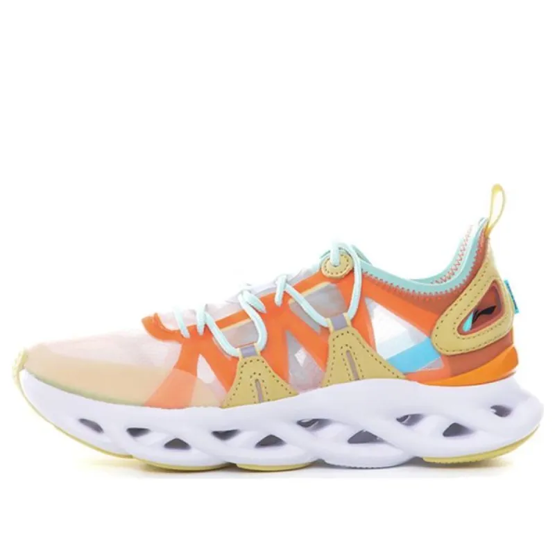 (WMNS) Li-Ning Arc 'White Orange Blue' ARHQ052-5 sold by KicksCrew
