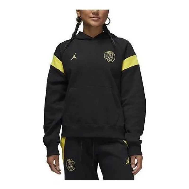 (WMNS) Air Jordan x Paris Saint-Germain Hoodie (Asia Sizing) 'Black Tour Yellow' DV2836-010 sold by KicksCrew