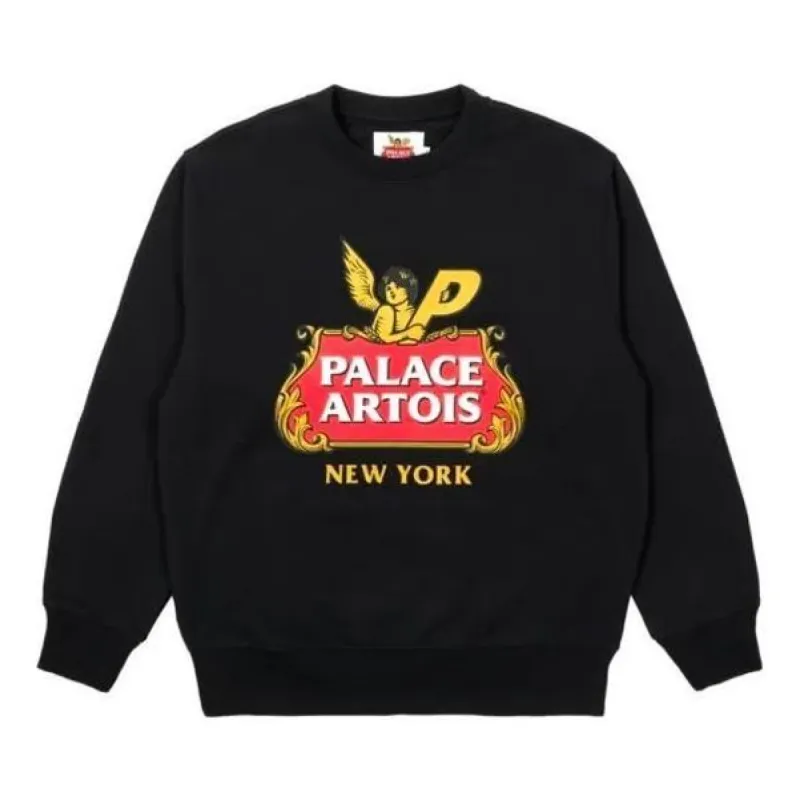 Palace X Stella Artois FW21 Logo Sweater 'Black' P21STCW001 sold by KicksCrew