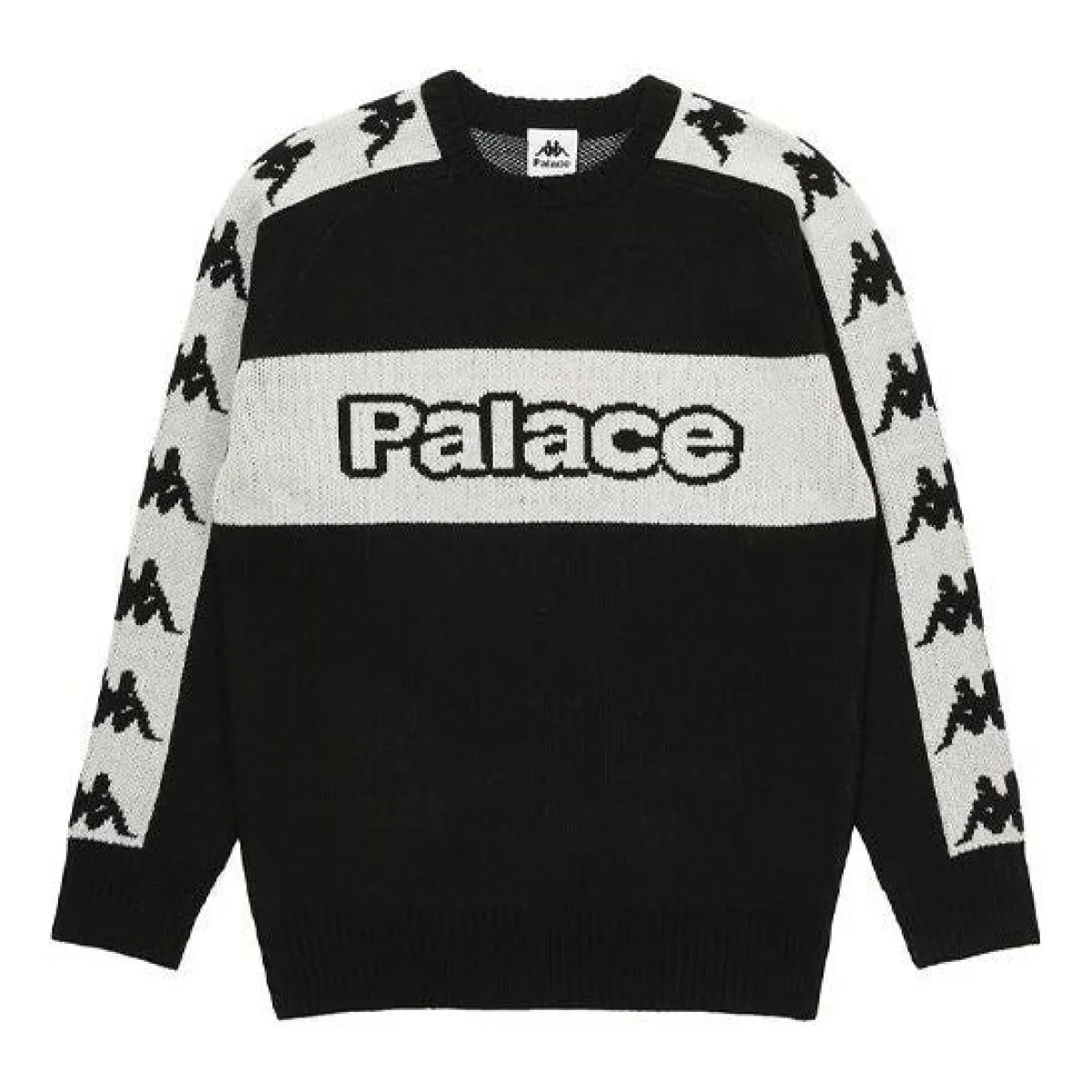 Palace X Kappa FW21 Knit Sweater 'Black' P21KPKW002 | Parallel