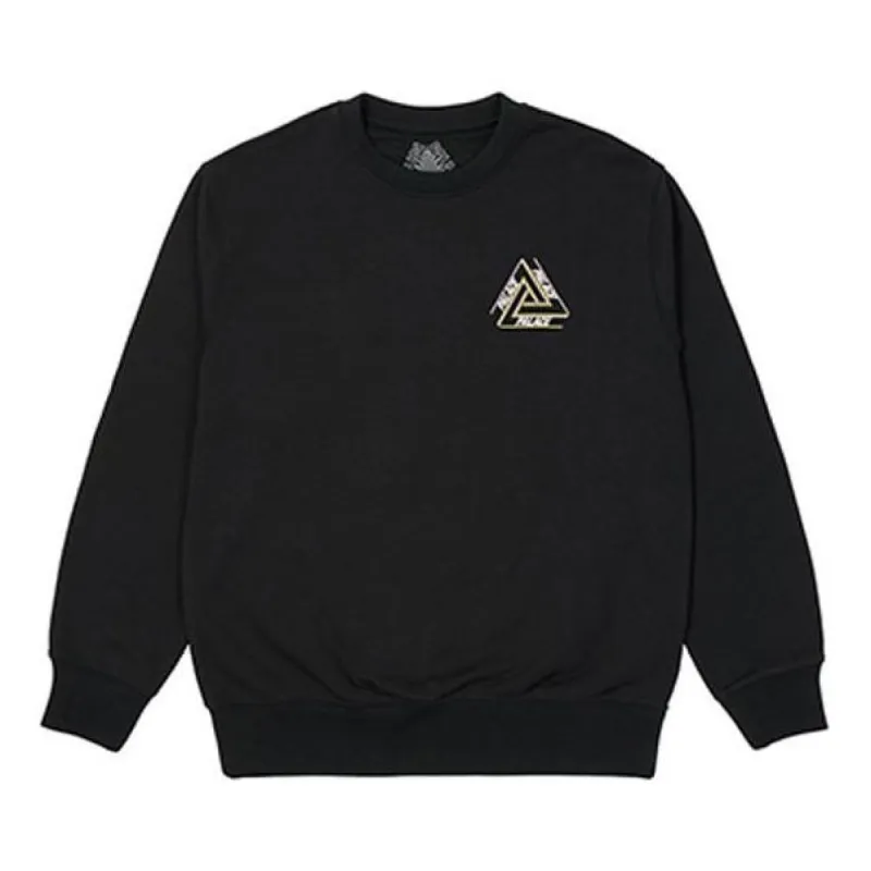 Palace Outliner Mit Designer Crew Sweater 'Black' P21CW008 sold by KicksCrew