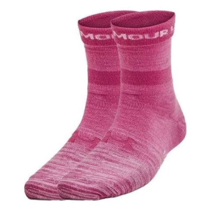 Under Armour Essential Hi Lo Socks (2 Packs) 'Pink' 1365746-669 sold by KicksCrew