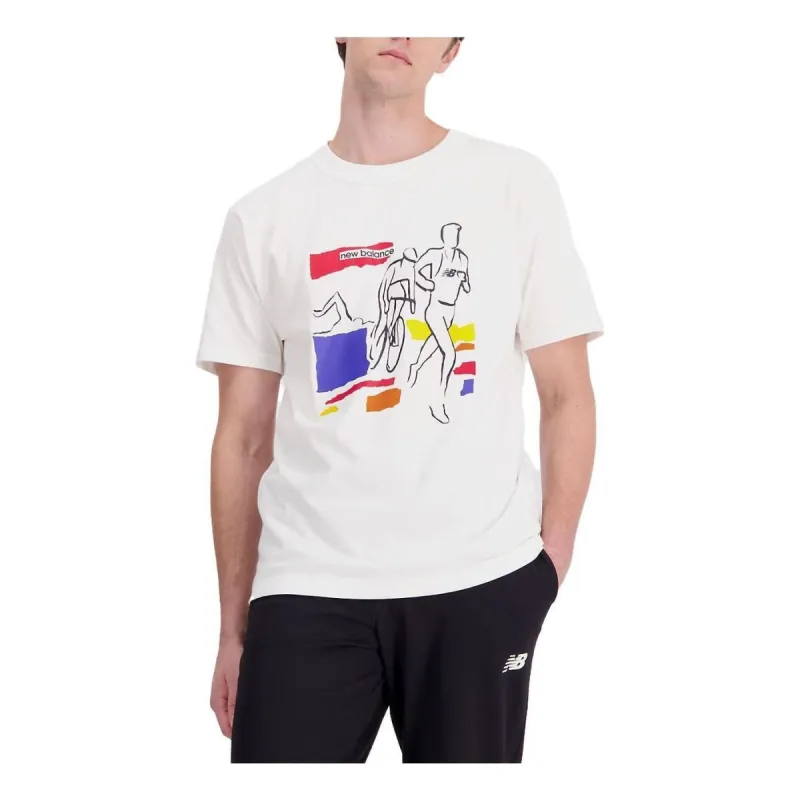 New Balance Athletics Graphic Tee 'White' MT33500-WT sold by KicksCrew