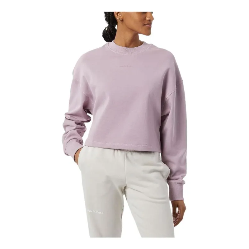 (WMNS) New Balance Athletics Nature State Crew Sweatshirt 'Violet Shadow' WT23555-VSW sold by KicksCrew