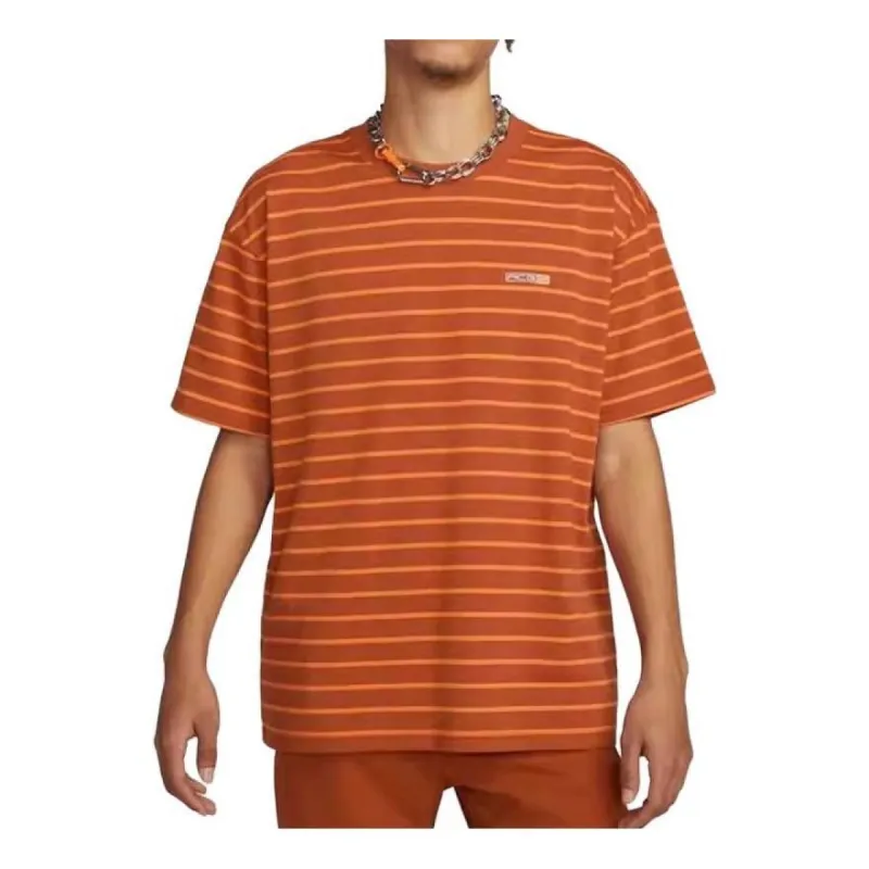 Nike ACG Stripe T-Shirt 'Orange' FB8130-246 sold by KicksCrew