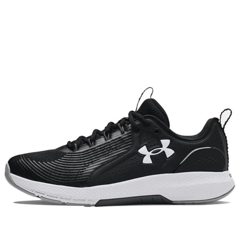 Under Armour Charged Commit 3 4E Wide 'Black White' 3023704-001 sold by KicksCrew