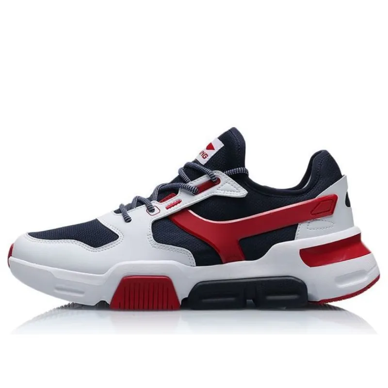 Li-Ning Mark Classic Leisure Mid 'White Black Red' AGCP183-1 sold by KicksCrew