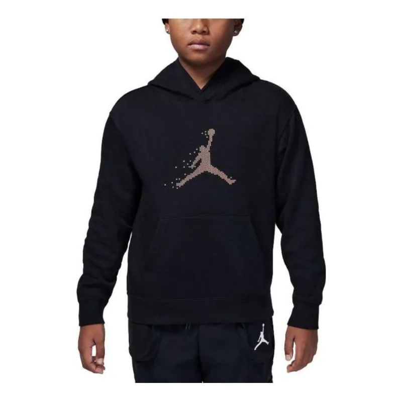 (PS) Air Jordan Essentials Holiday Fleece Pullover Hoodie 'Black' FV5653-010 sold by KicksCrew
