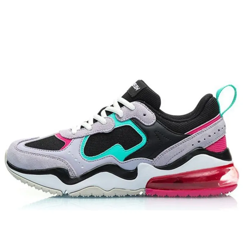 (WMNS) Li-Ning Counterflow Neon 'Black Grey Green' AGCP138-1 sold by KicksCrew