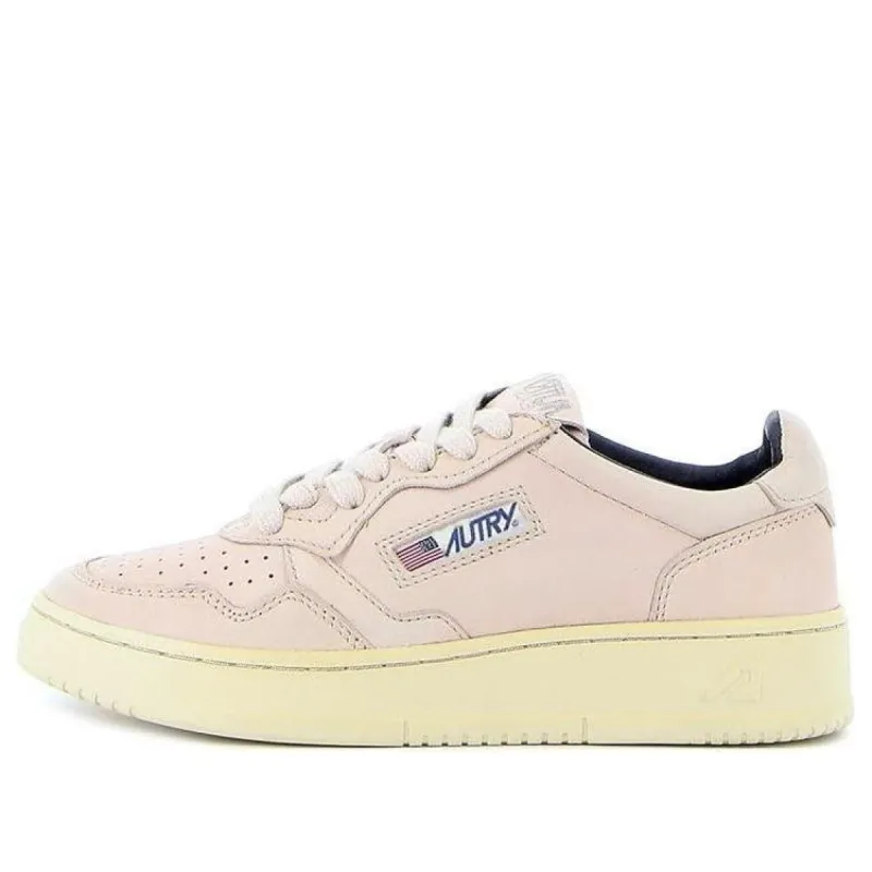 (WMNS) Autry Medalist Low Goatskin Sneakers 'Ivory' AULW-GG02 sold by KicksCrew