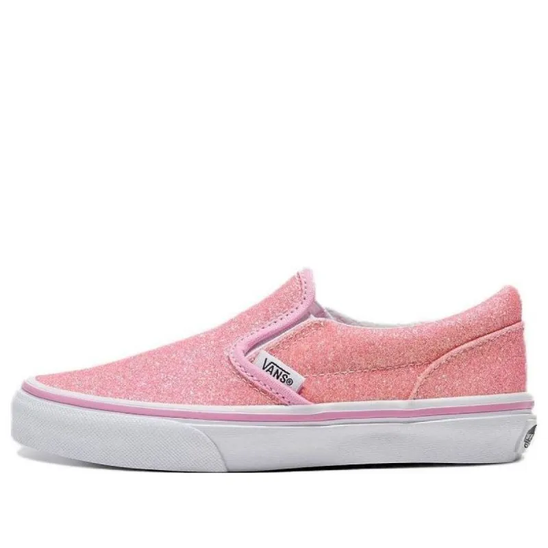 (PS) Vans Classic Slip-On Glitter Shoes 'Pink' VN0005WWPNK sold by KicksCrew