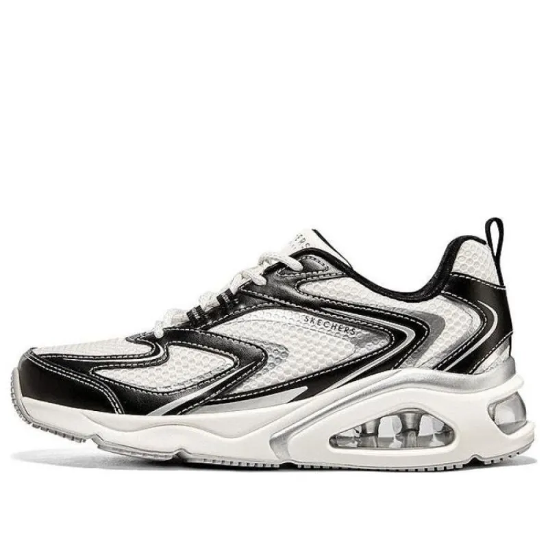 (WMNS) Skechers Tres-Air Uno Vision-airy 'White Black' 177425-WBK sold by KicksCrew