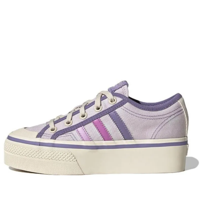 (GS) Adidas Nizza Platform Shoes 'Almost Pink Pulse Lilac' GY7051 sold by KicksCrew