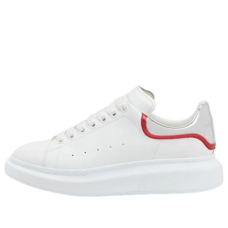 Alexander McQueen Oversized Sneaker 'White Silver Red' 750335WIDJN9174 sold by KicksCrew