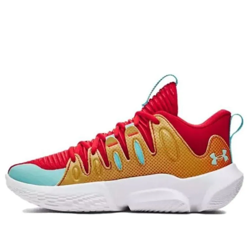(WMNS) Under Armour Flow Breakthru 4 ASG Basketball Shoes 'Gold Red' 3028061-600 sold by KicksCrew