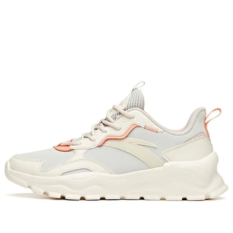 (WMNS) ANTA Retro Running Shoes 'White Grey Orange' 922027022-6 sold by KicksCrew
