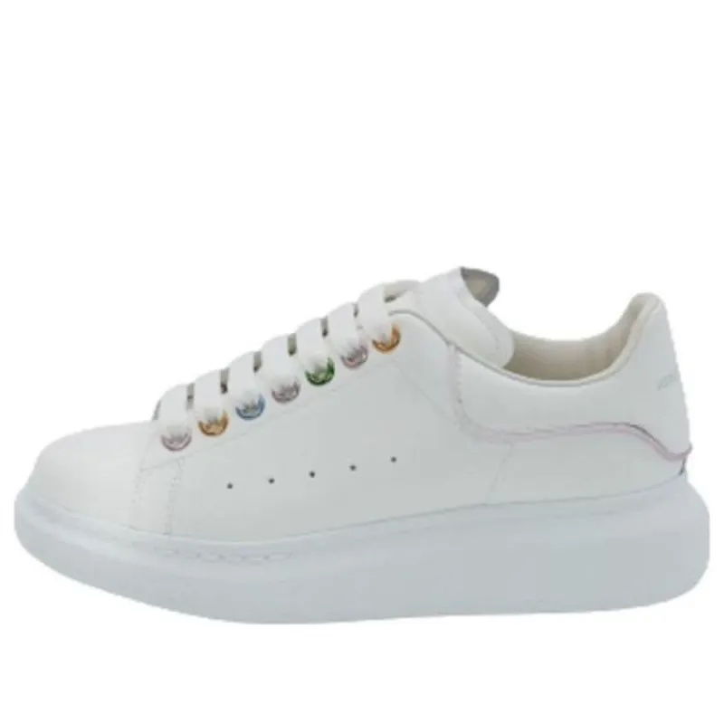 (WMNS) Alexander McQueen Oversized Sneakers 'White Metalic Eyelets' 685671WIB9W9035 sold by KicksCrew