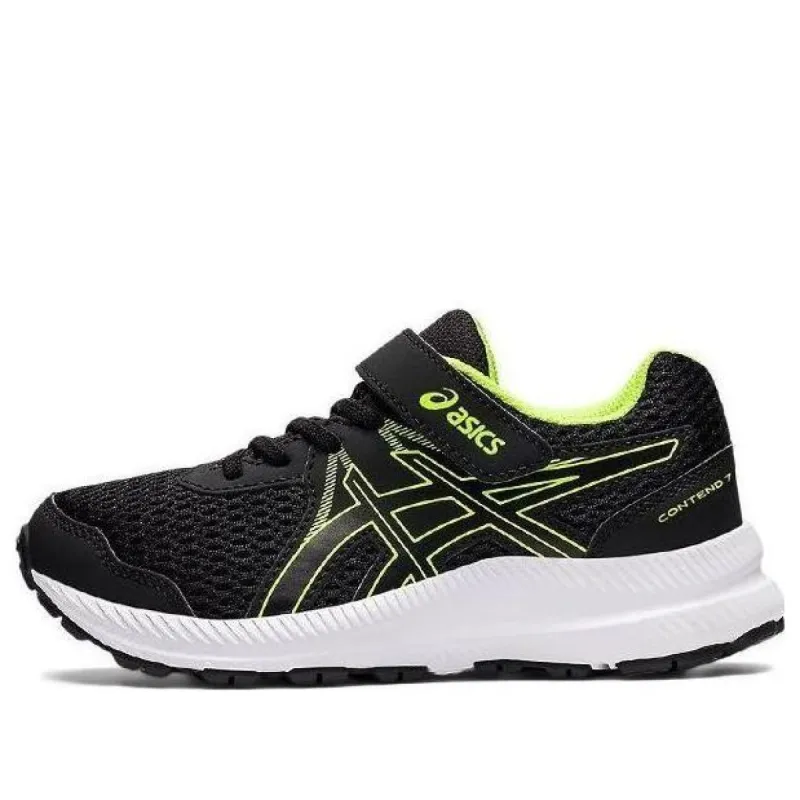 (PS) ASICS Contend 7 'Black Hazard Green' 1014A194-005 sold by KicksCrew