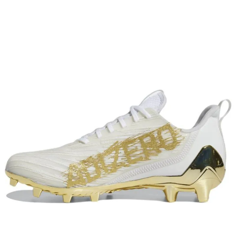 Adidas Adizero Cleats 'White Gold Metallic' GX5122 sold by KicksCrew