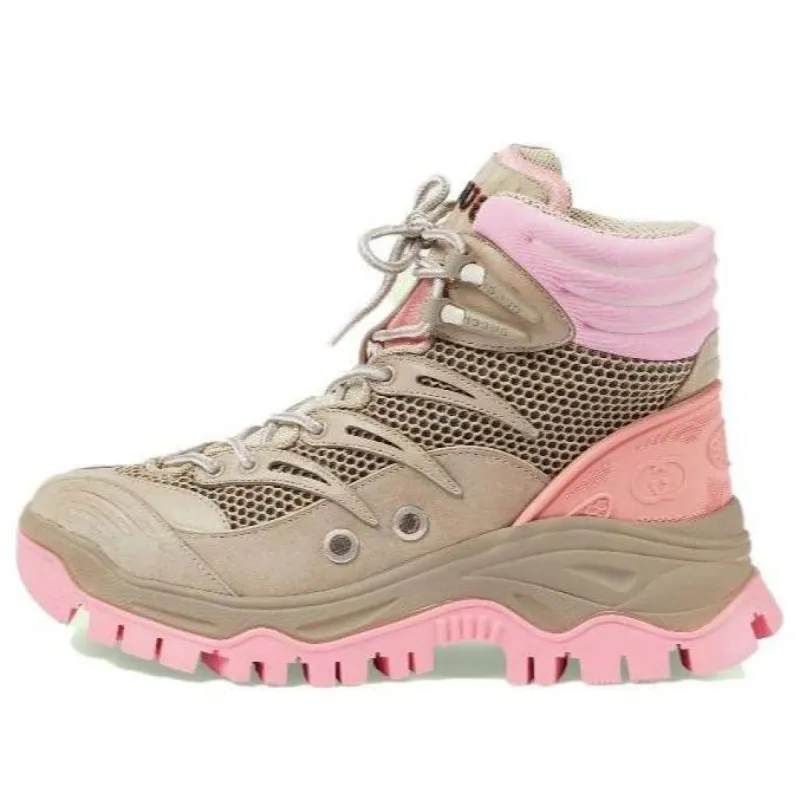 (WMNS) Gucci Lace-Up Ankle Boot 'Beige Pink' 700256-2KD20-9597 sold by KicksCrew