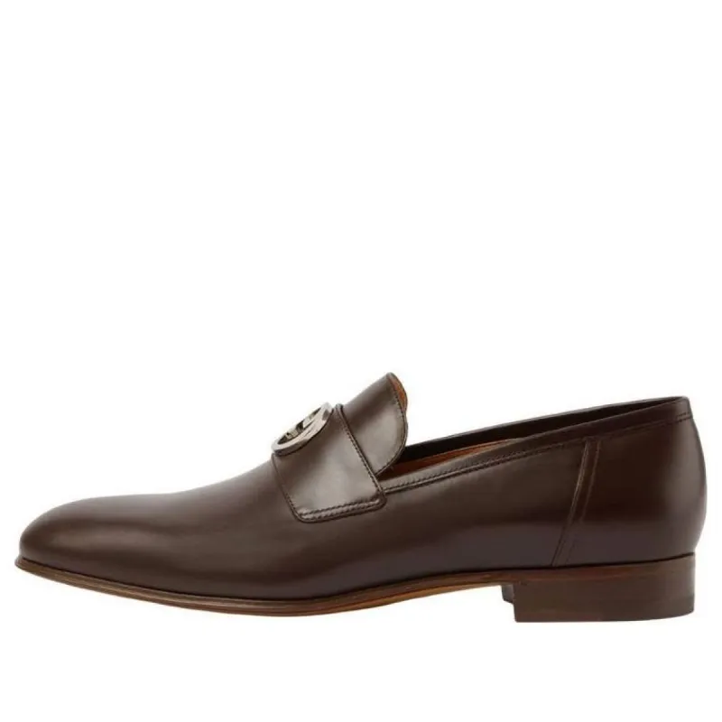 Gucci Interlocking G Loafer 'Dark Brown Leather' 730134-06F00-2140 sold by KicksCrew