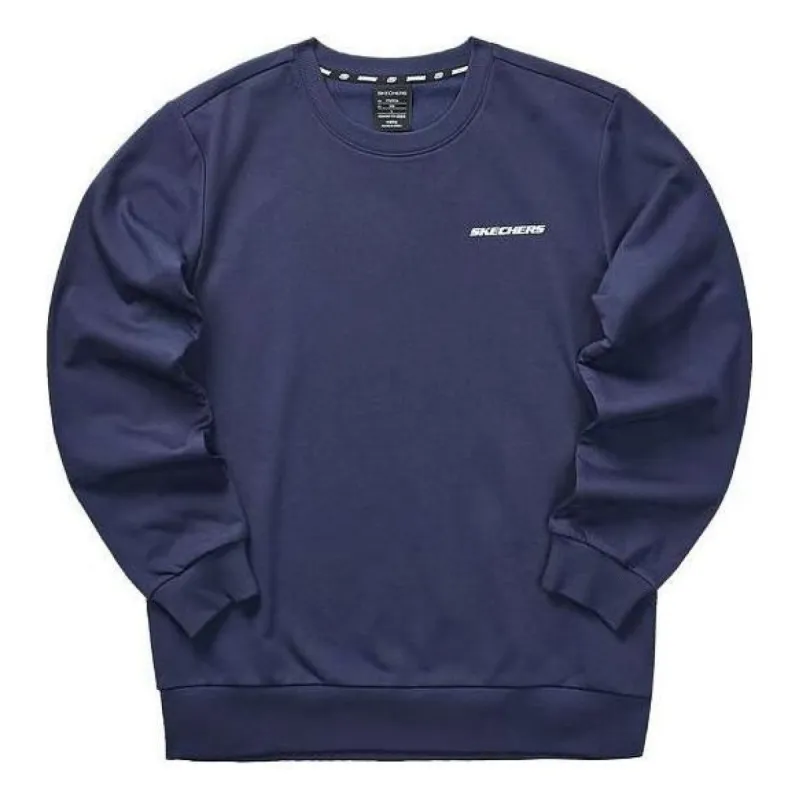 Skechers Colorful Casual Series Graphic Crew Sweatshirt 'Navy White' L323M099-00DU sold by KicksCrew