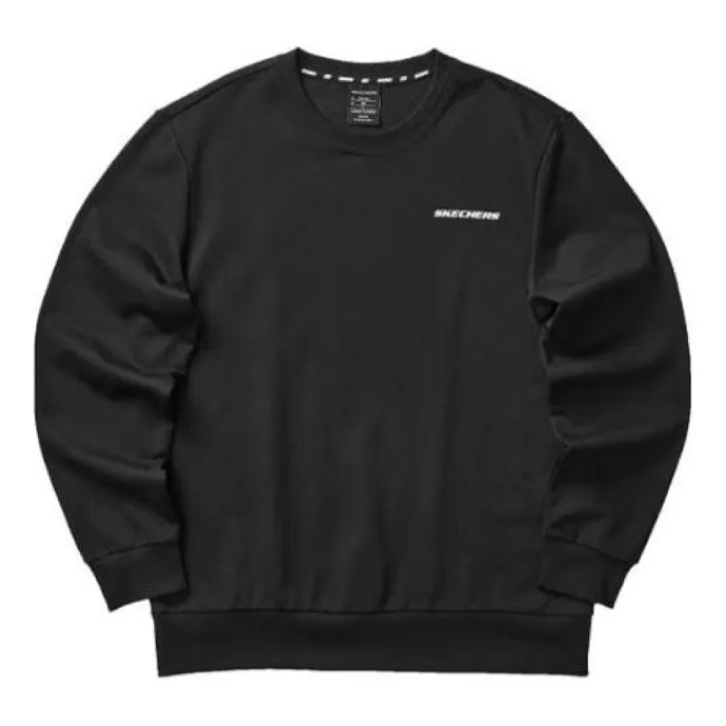 Skechers Colorful Casual Series Graphic Crew Sweatshirt 'Black White' L323M099-0018 sold by KicksCrew