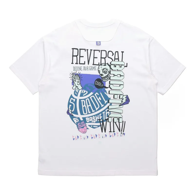 Li-Ning BadFive Graphic Loose Fit T-shirt 'White' AHSR479-3 sold by KicksCrew