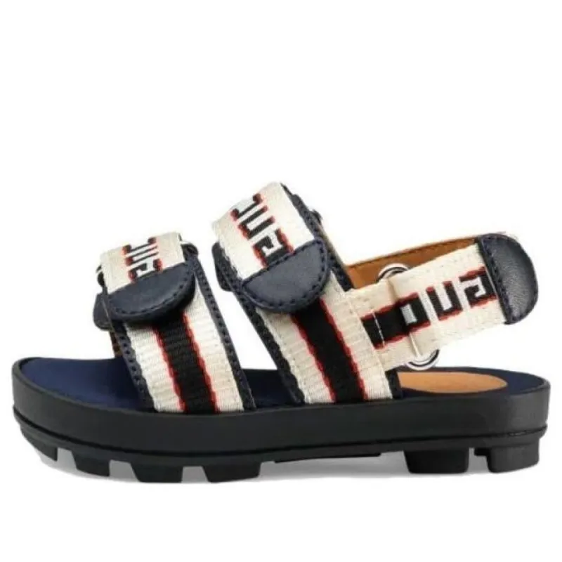 (GS) Gucci Stripe Strap Sandal 'Black' 561384-HJP20-9578 sold by KicksCrew