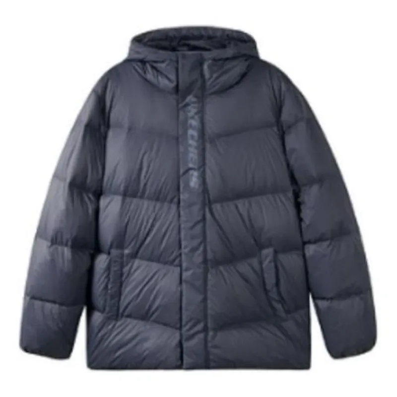 Skechers Hooded Leisure Down Jacket 'Black' L422U069-026R sold by KicksCrew