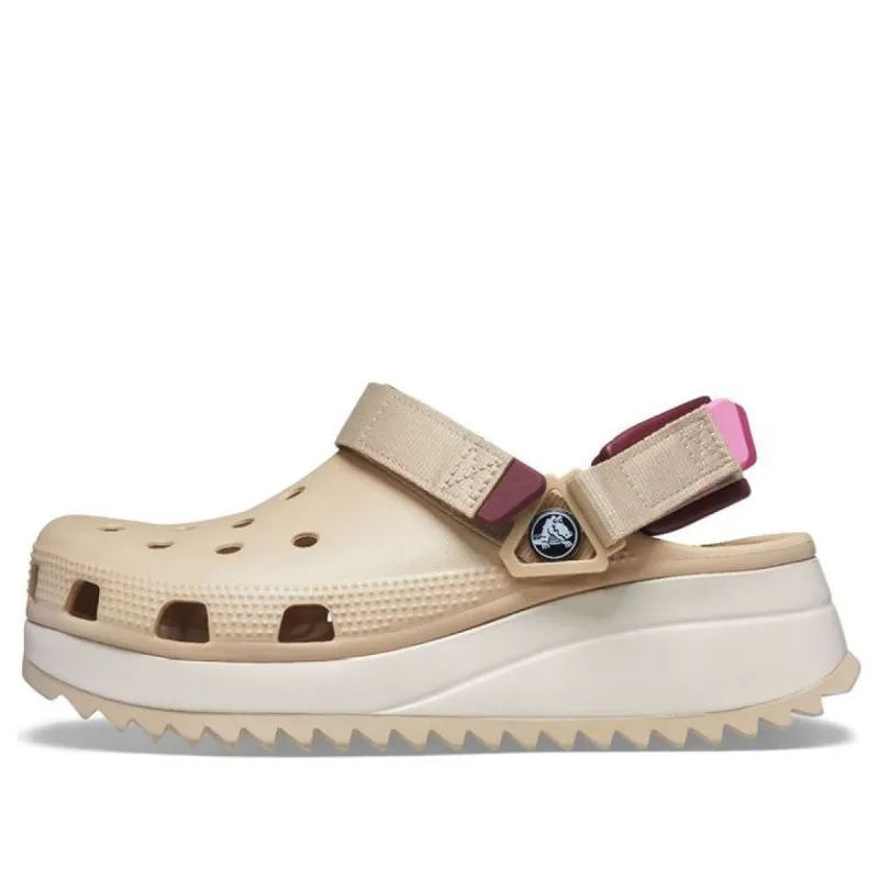 Crocs Classic Hiker Clogs 'Beige White Red' 206772-212 sold by KicksCrew