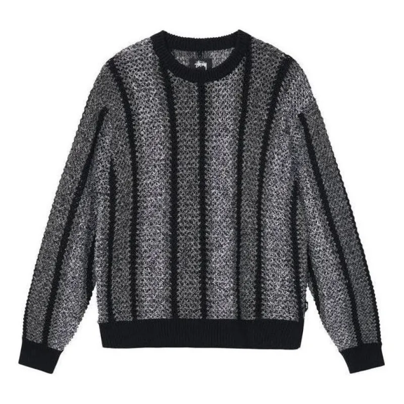 Stussy Baja Loose Gauge Sweater 'Grey' 117148 sold by KicksCrew