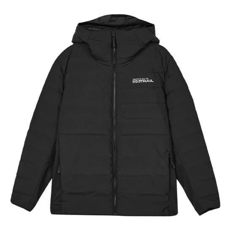 Skechers Logo Printed Down Jacket 'Black' L423M149-03B6 sold by KicksCrew