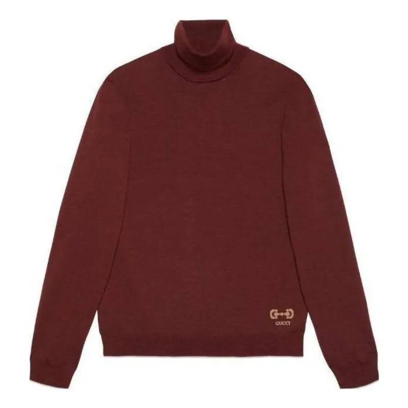 Gucci Wool Sweater With Horsebit Intarsia 'Bordeaux' 729476-XKCOR-6187 sold by KicksCrew