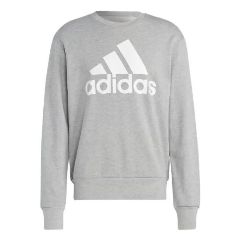 adidas Essentials French Terry Big Logo Sweatshirt 'Medium Grey Heather' IC9326 sold by KicksCrew