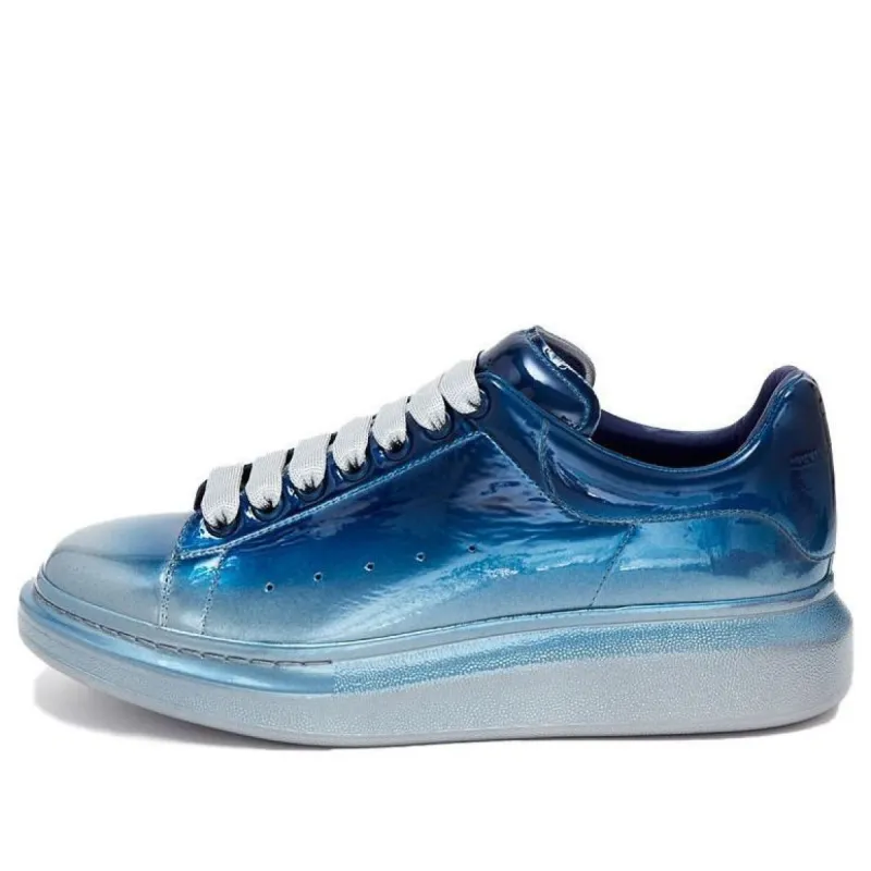 Alexander McQueen Oversized Sneaker 'Silver Blue' 604244WHXF18160 sold by KicksCrew