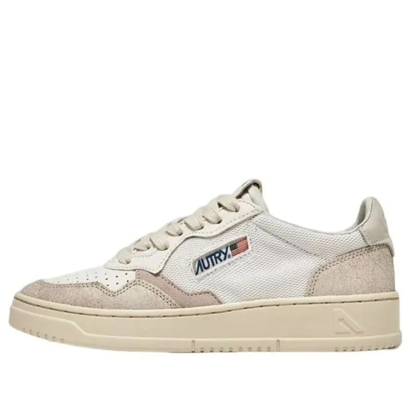 (WMNS) Autry Medalist Low 'Nabuk White' AULW-CN01 sold by KicksCrew