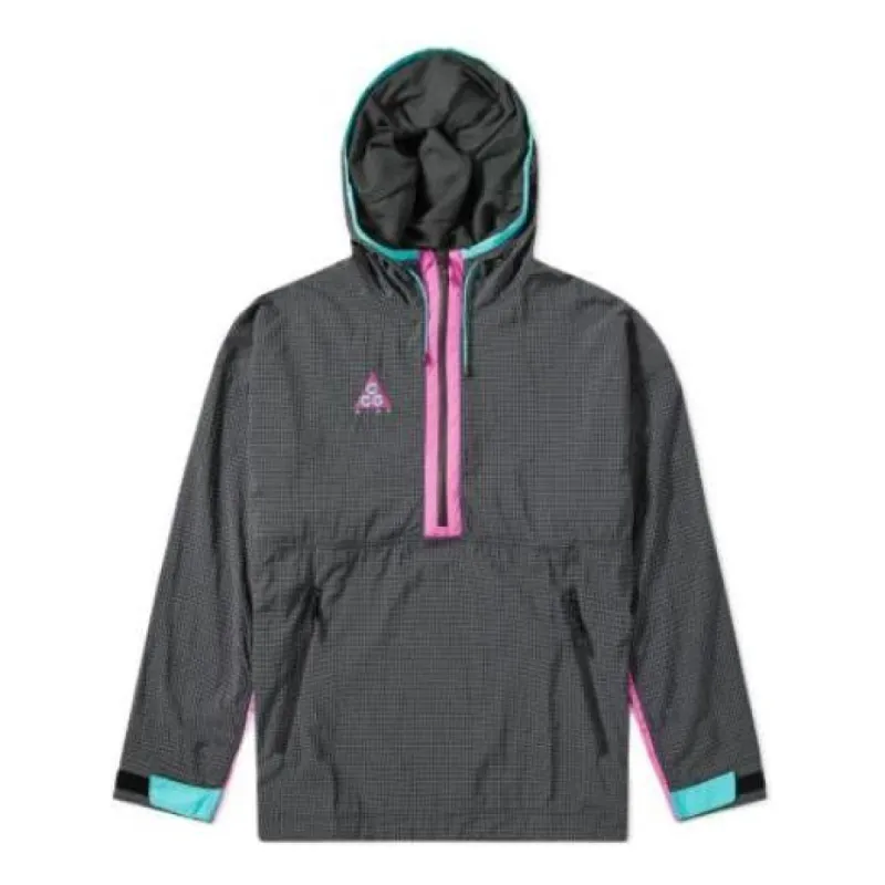 Nike ACG Woven Hooded Jacket 'Anthracite Magenta Jade' 931907-060 sold by KicksCrew
