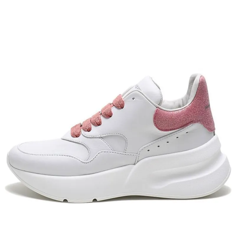 (WMNS) Alexander McQueen Sprint Runner Shoes 'White Pink' 586410WHXI59026 sold by KicksCrew