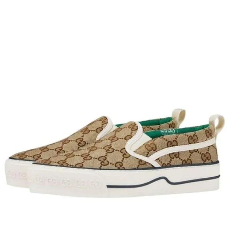 (WMNS) GUCCI Tennis 1977 Shoes 'Tan Green' 624733-2HK40-9762 sold by KicksCrew