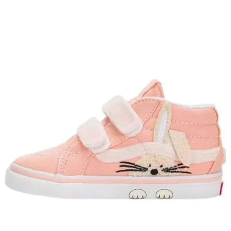 (TD) Vans Garden Party SK8-Mid Reissue Hook and Loop Shoes 'Pink' VN0007Q4BM0 sold by KicksCrew