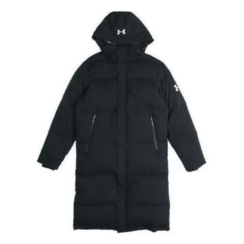 Under Armour Long Bench Fleece Down Jacket 'Black' 1364591-001 sold by KicksCrew