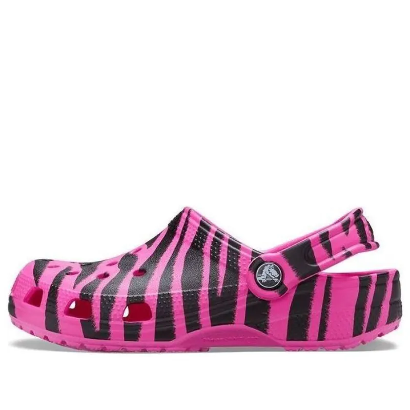 (GS) Crocs Classic Out of This World Clogs 'Electric Pink Black' 206739-6QS sold by KicksCrew